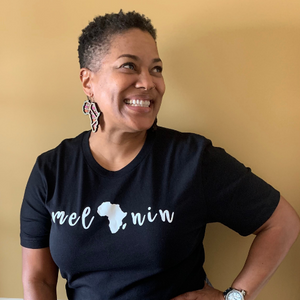 Melanin tshirt | Crowned by Jelani tee ladies and unisex sizes